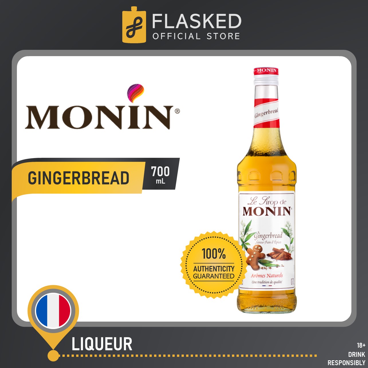 Monin Gingerbread Syrup 700mL Lazada PH