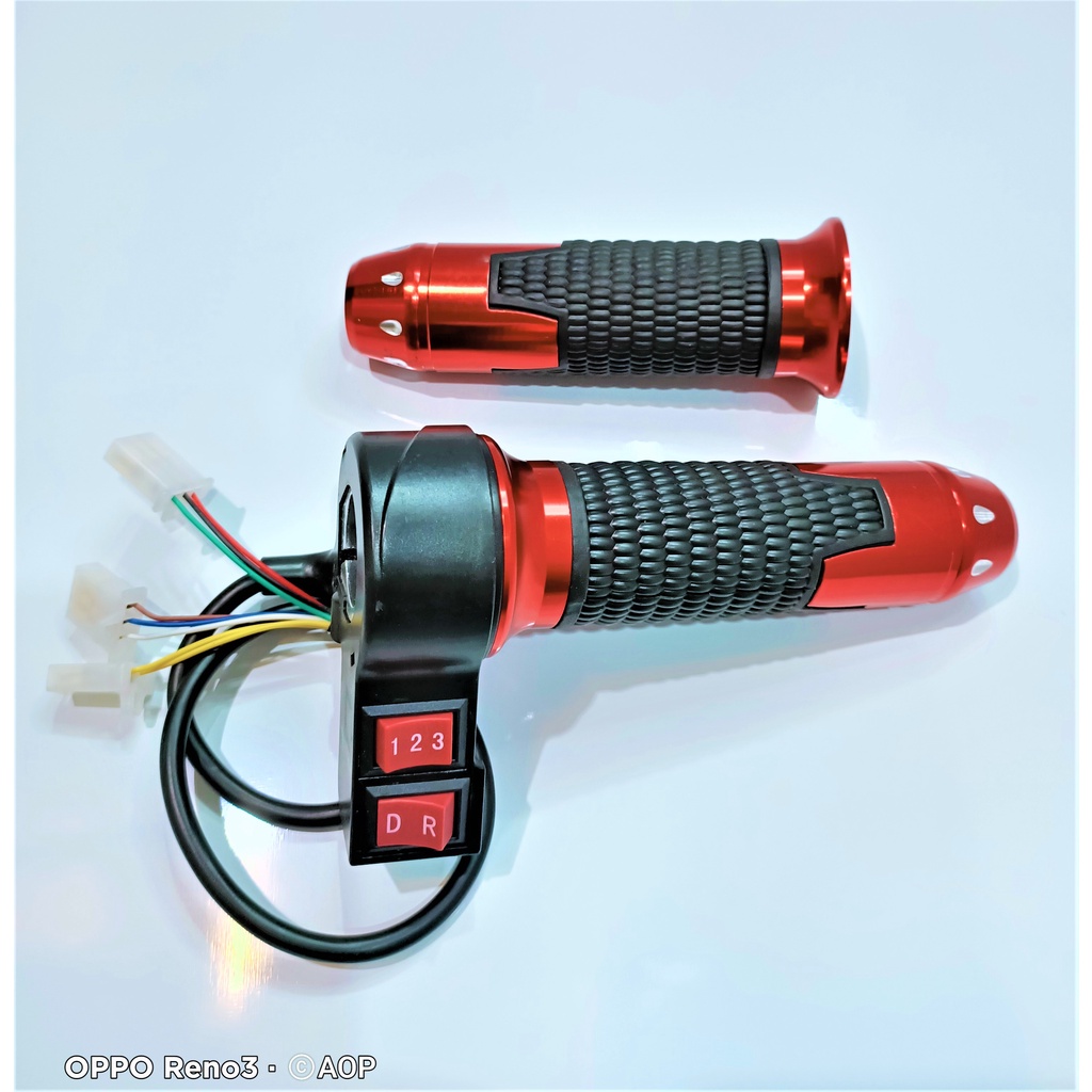 popular ebike throttle with 3 speed option plus DR drive reverse button ...