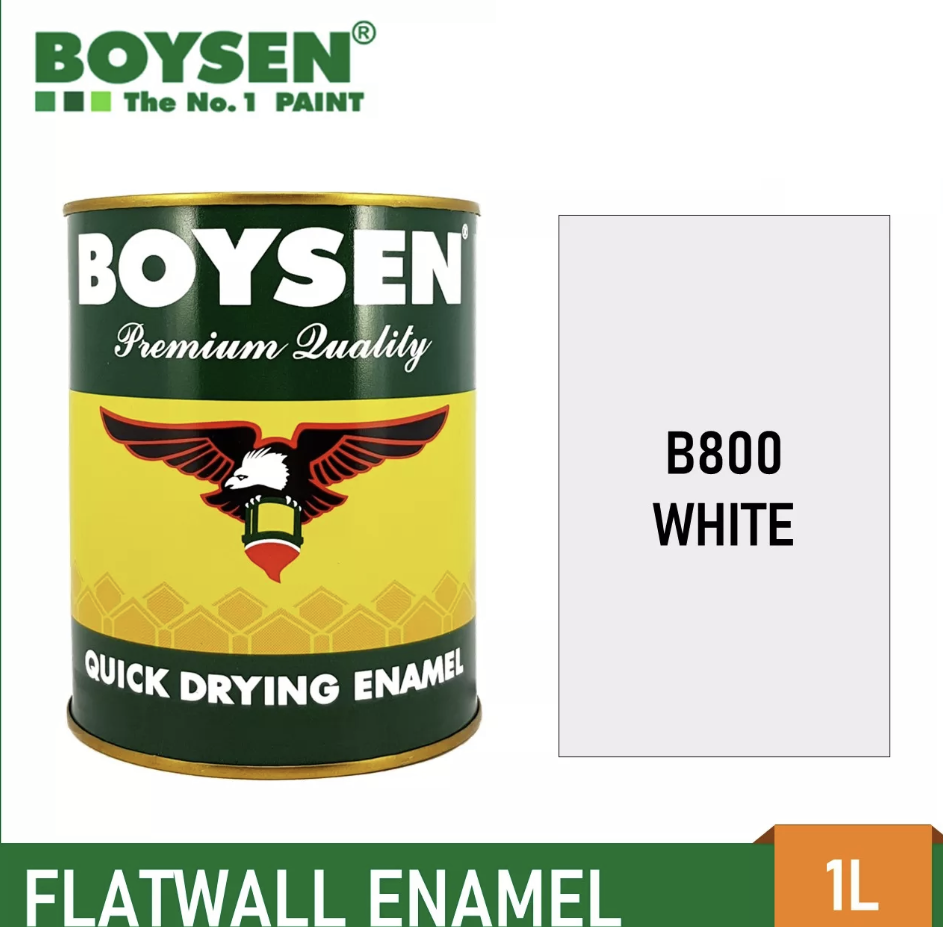 S.W Boysen Quick Dry Enamel Paint 1 Liter Premium Quality B-600/B-800 ...