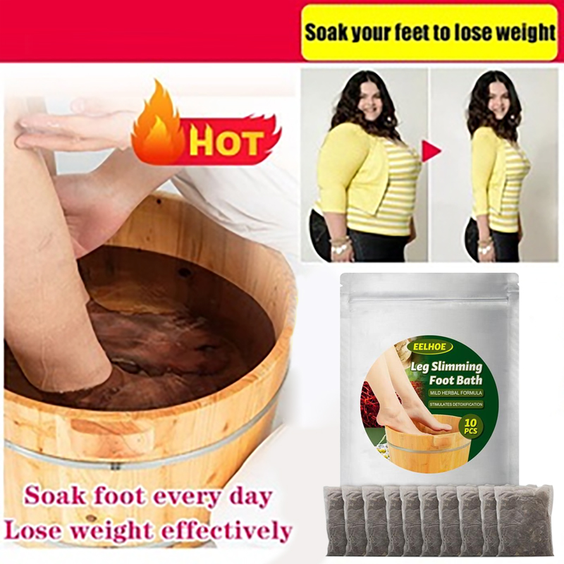 【10Pcs/Box】Herbal Foot Bath Bag Ginger Foot Soak Weight Loss Genger