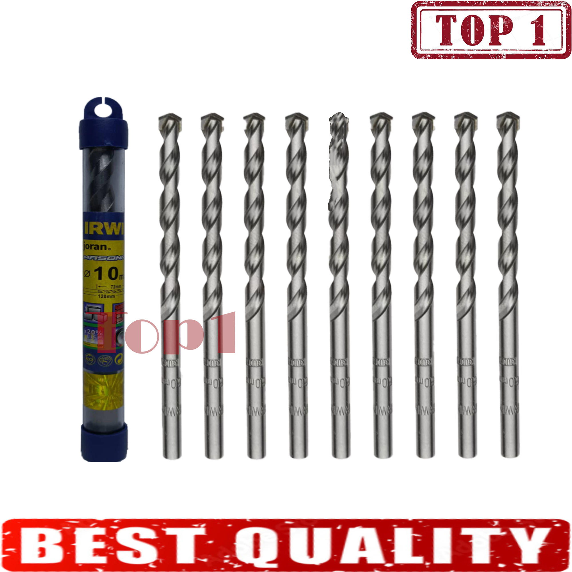 Irwin JORAN Drill bits Mason Concrete HSS (Sold per pack 10 pcs