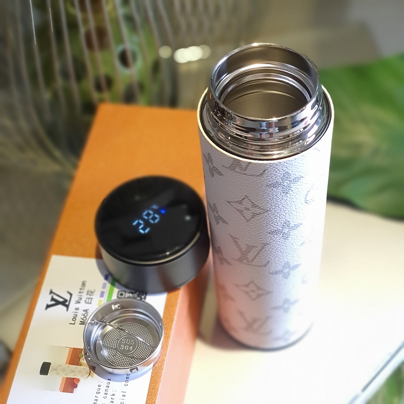Limited Edition Digital Temperature Stainless Steel LV White Tumbler