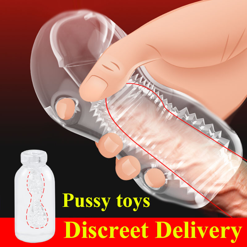 WIth free lubricant high quality transparent fleshlight for men sex toy for  men sex masturbator for boy realistic vagina pussy toys for man original