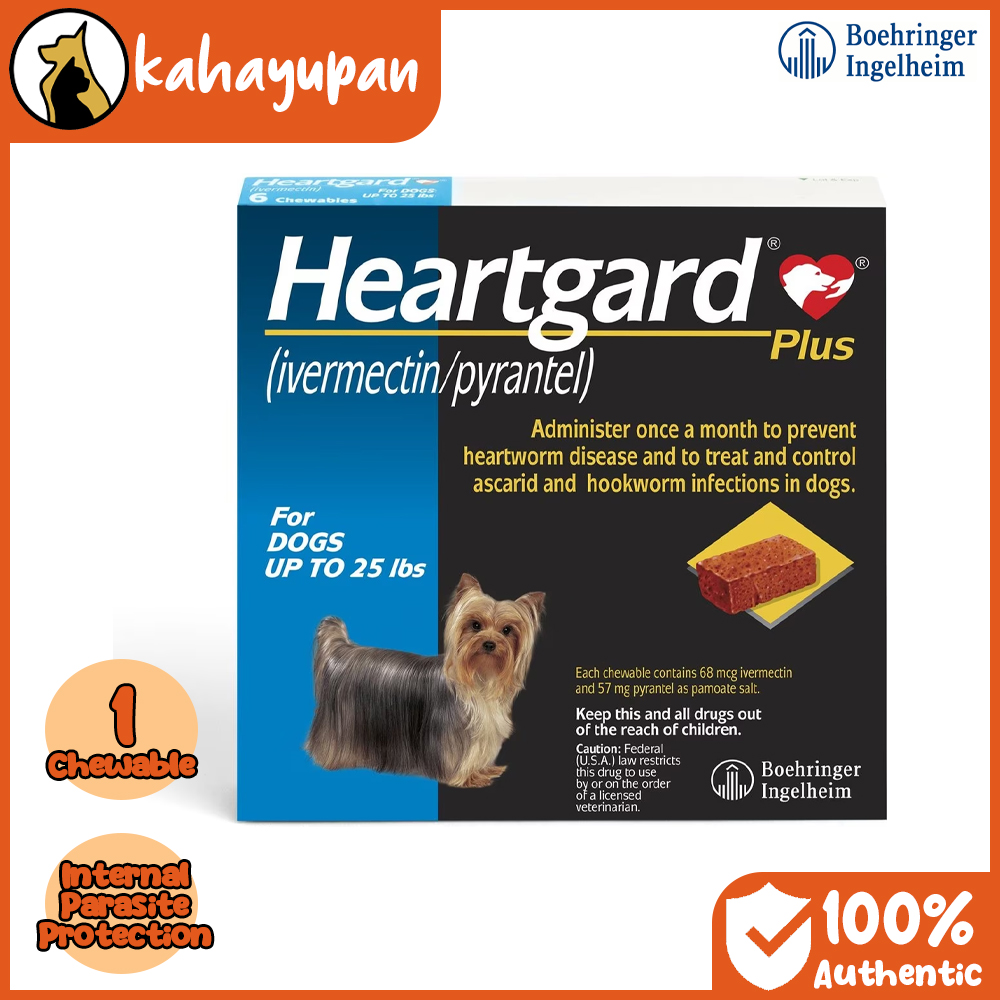 Heartgard Plus Chewables Heartworm Roundworm Hookworm Prevention
