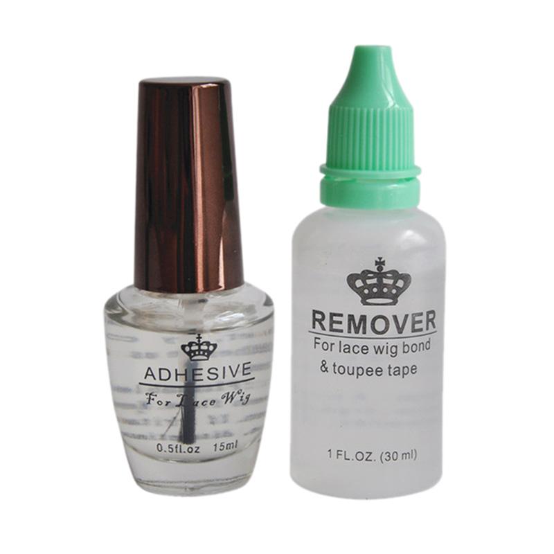 Glue Remover Kit 0.5 Oz 15 Ml Lace Wig Glue Bond Transparent Adhesive Glue for Full Lace Wig