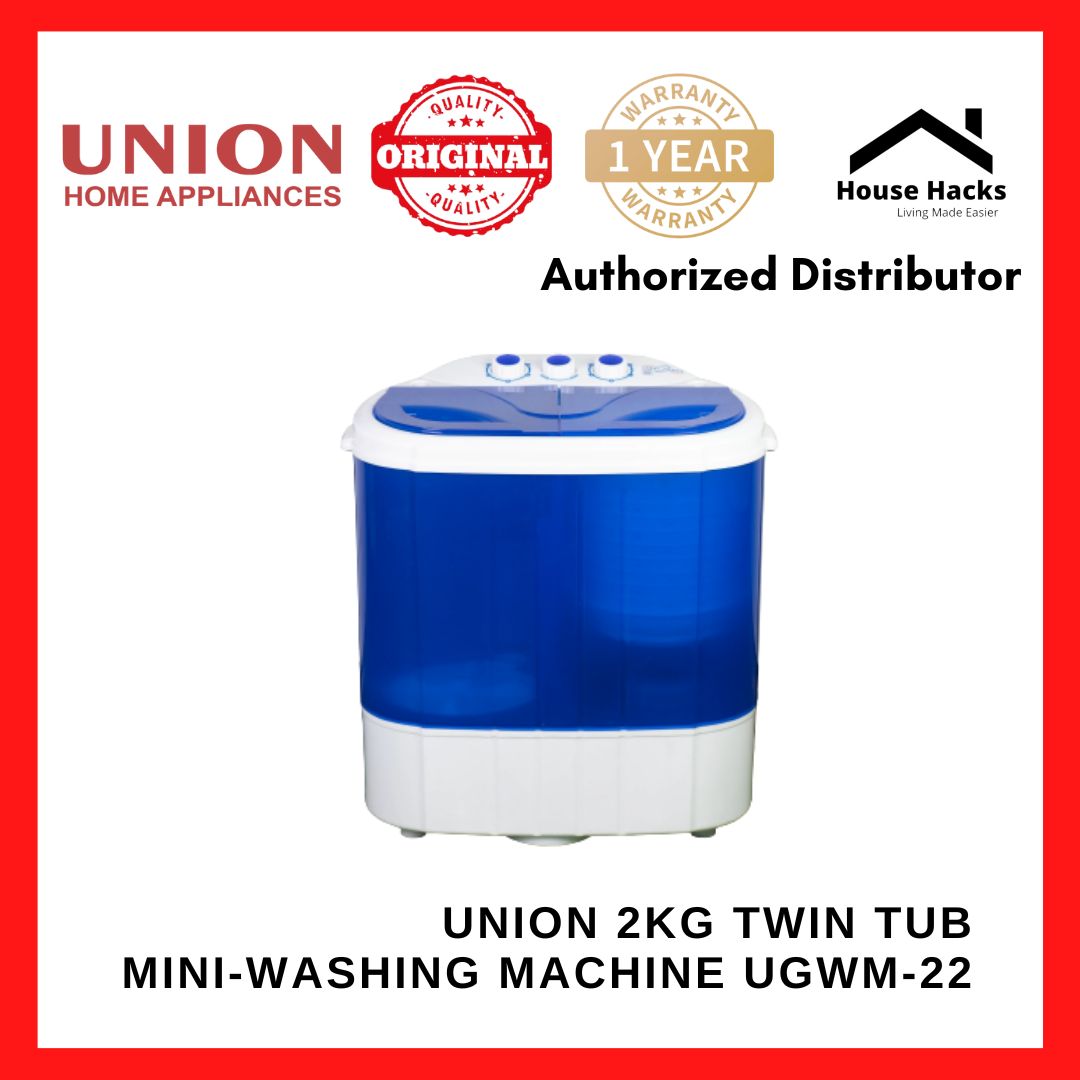 Union 2kg Twin Tub MiniWashing Machine UGWM22 (House Hacks) Lazada PH