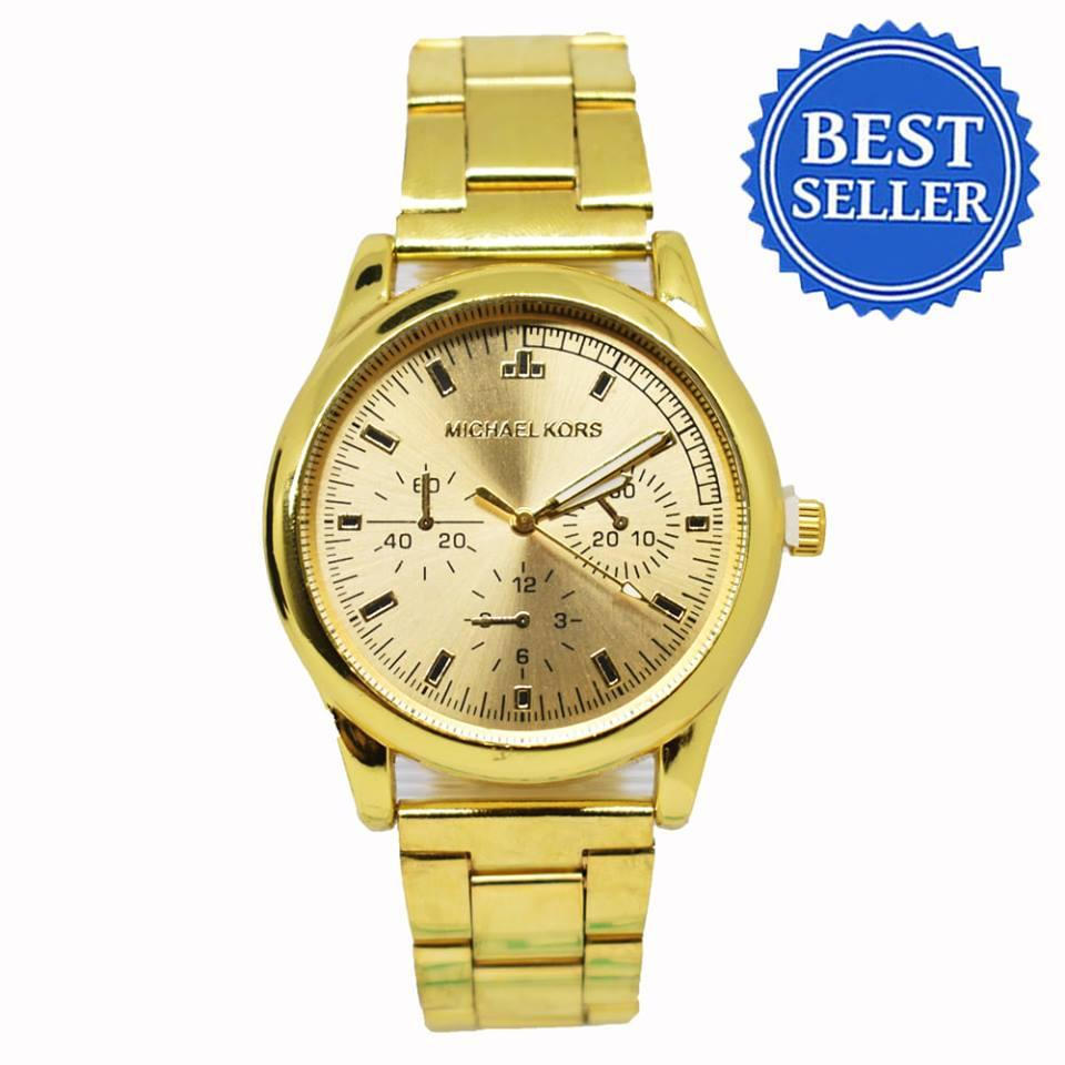 Michael Kors Analog 3 Chronograph Gold Dial Watch for Men(Gold) | Lazada PH