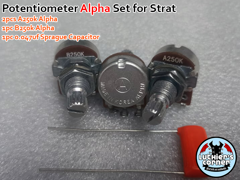 Guitar ALPHA Potentiometer Set for Stratocaster Lazada PH
