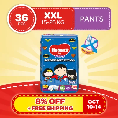 Huggies Dry Pants Superheroes Edition XXL - 36 pcs