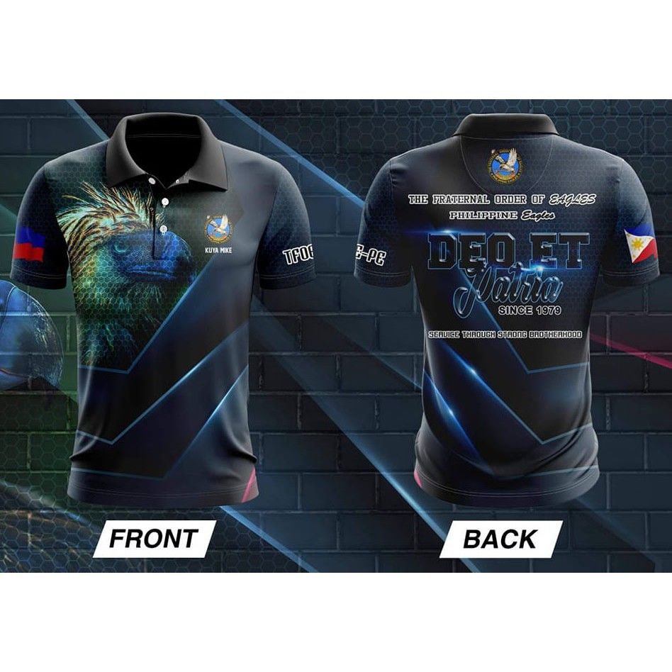 2021-2022 new Men's latest Eagles Polo Shirt sublimation shirt