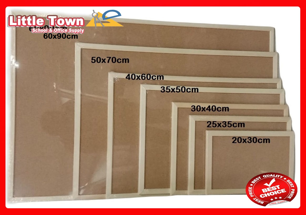 cork-board-wooden-frame-with-free-push-pin-lazada-ph