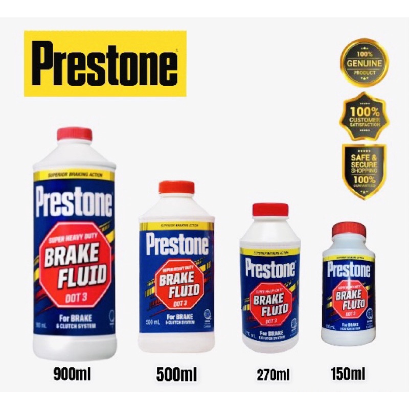 Prestone Brake Fluid DOT 3 for Motorcycle 150ml Lazada PH