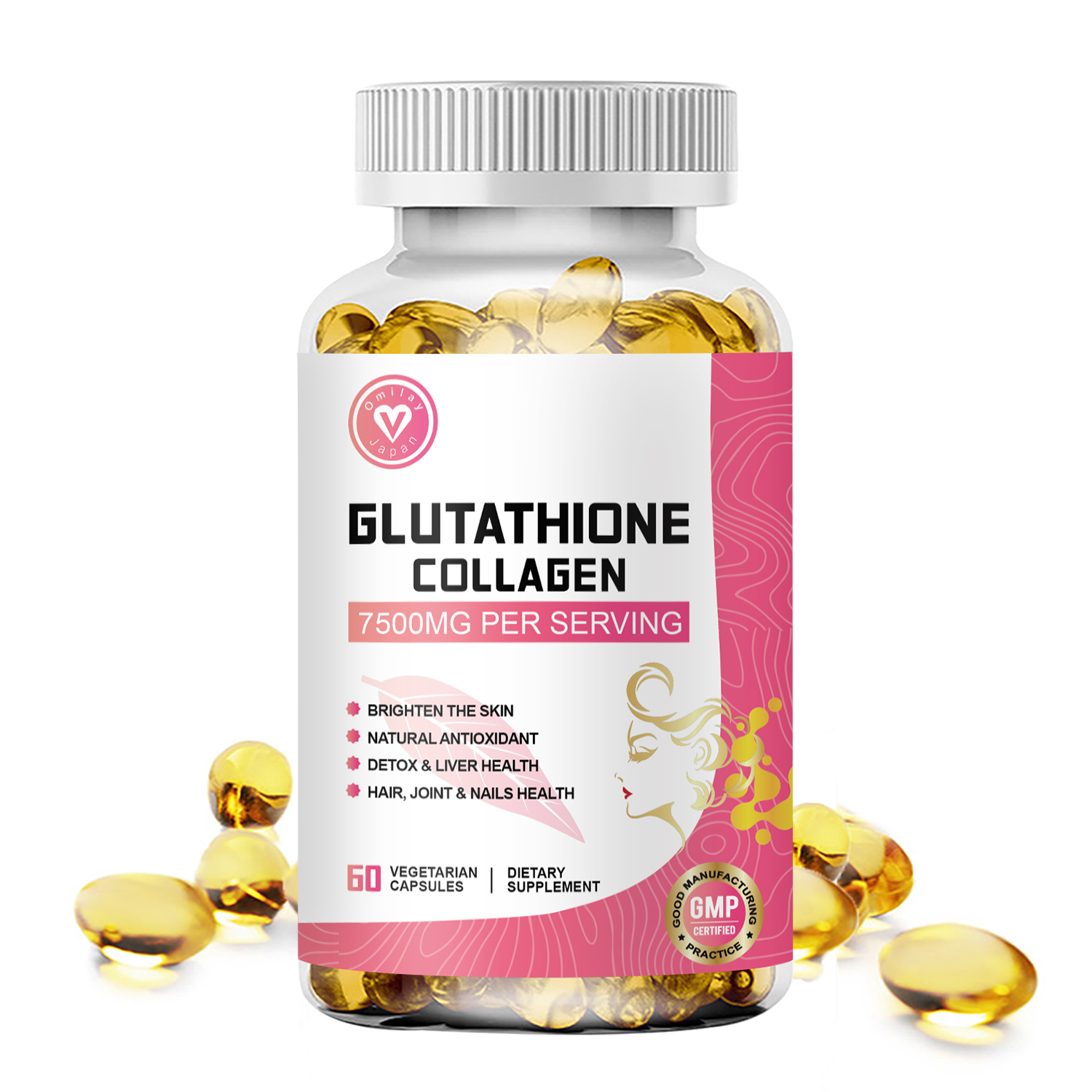 SOFTHER Glutathione Collagen Glow Original Capsule Whitening Capsule  Anti-Aging Skin Antioxidant Supplement Collagen Vitamins Liver Health  Vitamins Capsule for Hair Joint & Nails Health 120 Capsules - Lazada