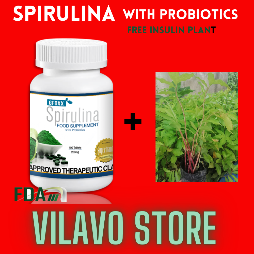 New With Free Trending Spirulina 100 Tablets X 200mg With Probiotics 10 Billion Cfu Free 3632