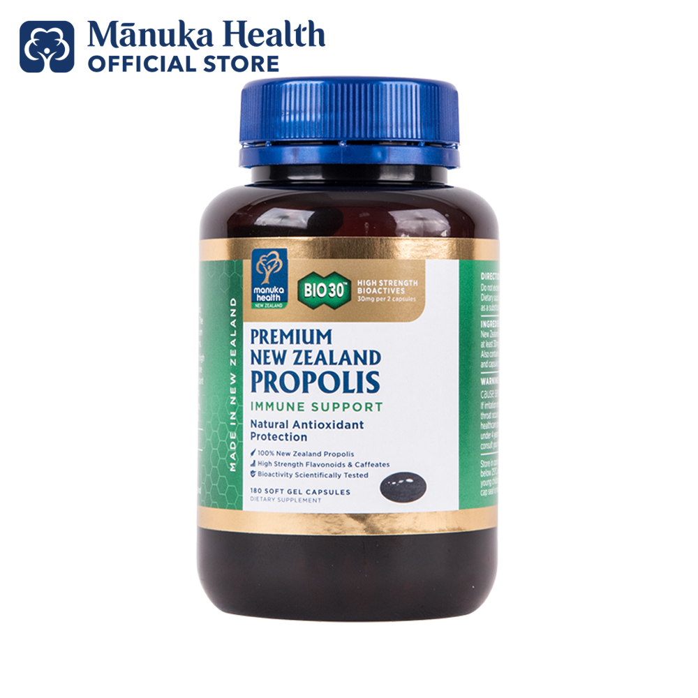 100% Pure New Zealand Manuka Health BIO30™ Propolis Capsules ( 300 capsules  )