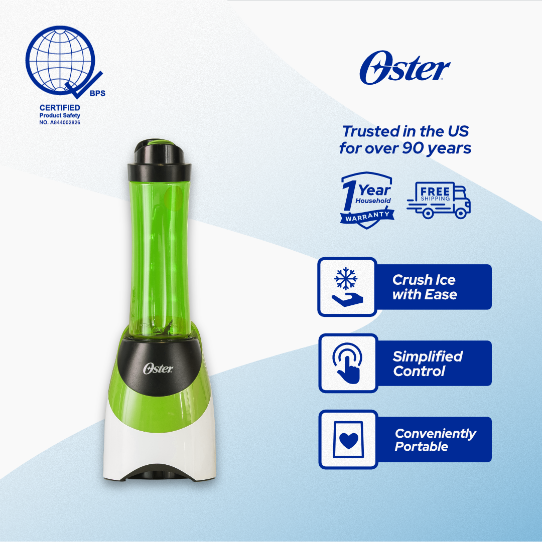Oster MyBlend Personal Blender with Green 20oz Travel Sports