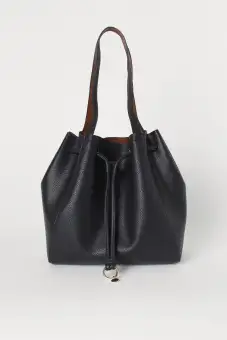 h&m tote bag black