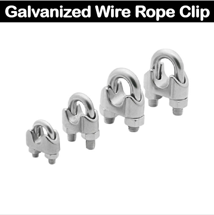The Nut House 10mm14mm per piece Wire Rope Clip Steel Clip GI Cable U Clamp Saddle Wire Rope