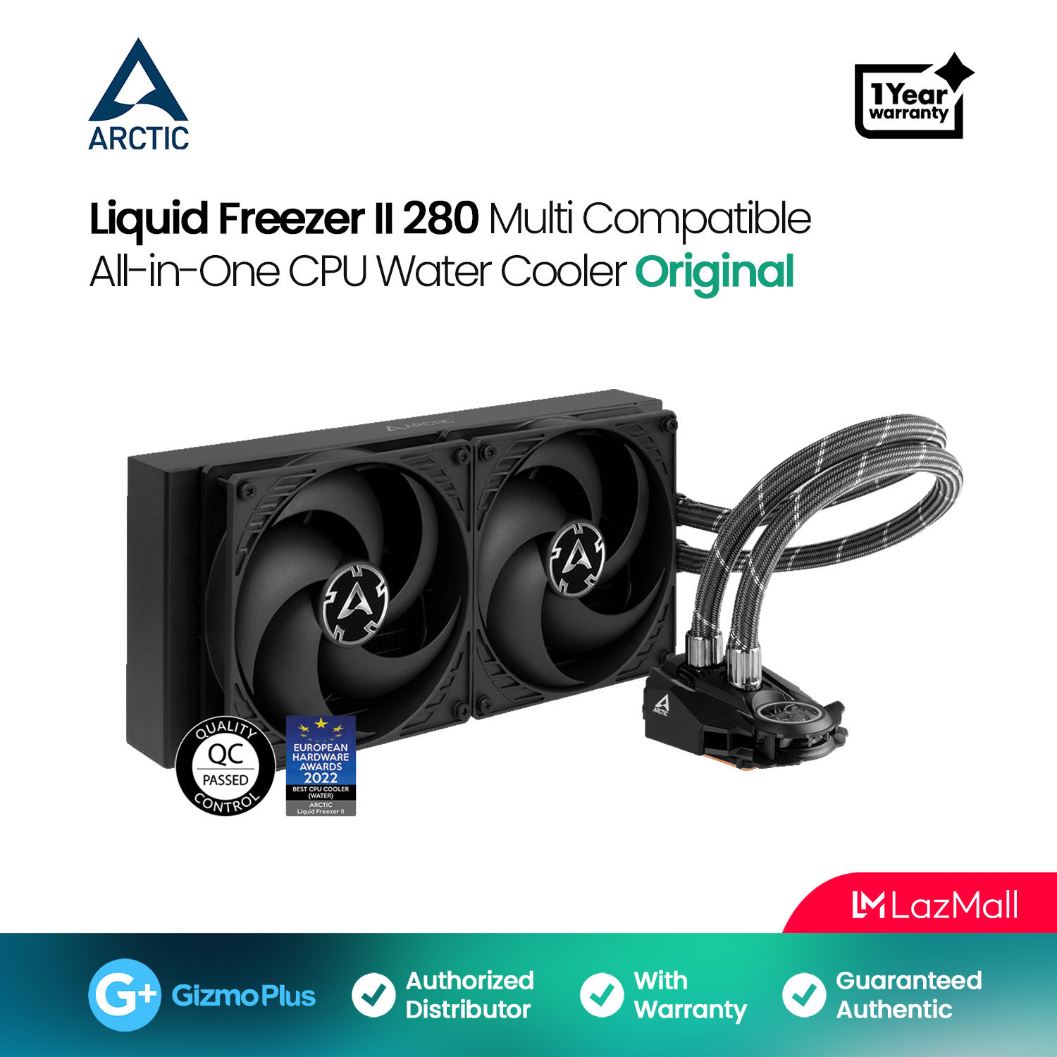 ARCTIC Liquid Freezer II 360 Intel AMD AIO CPU Water Cooler PC Computer