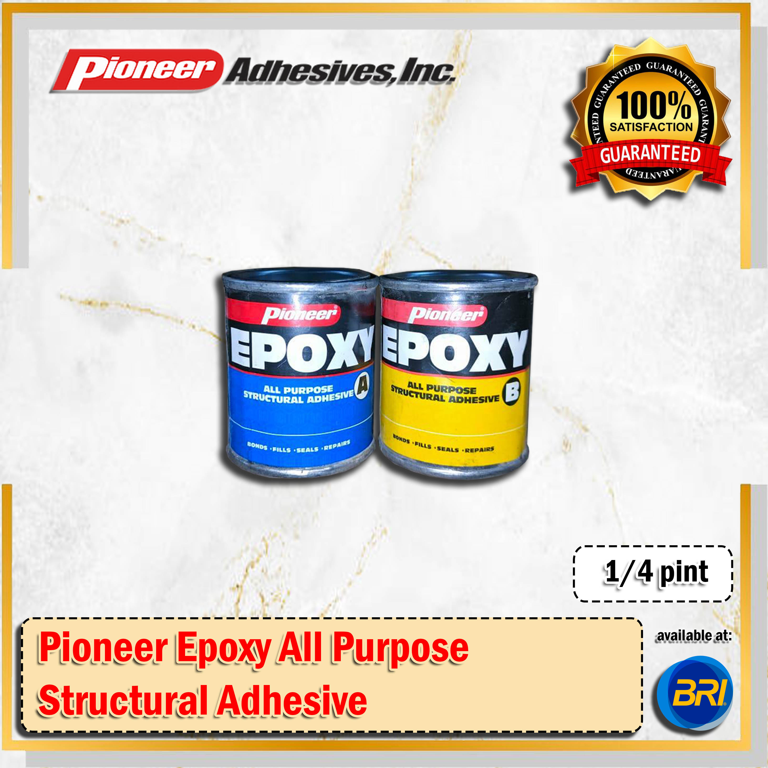 PIONEER Epoxy All Purpose Structural Adhesive [1/2 Pint | 1/4 Pint ...