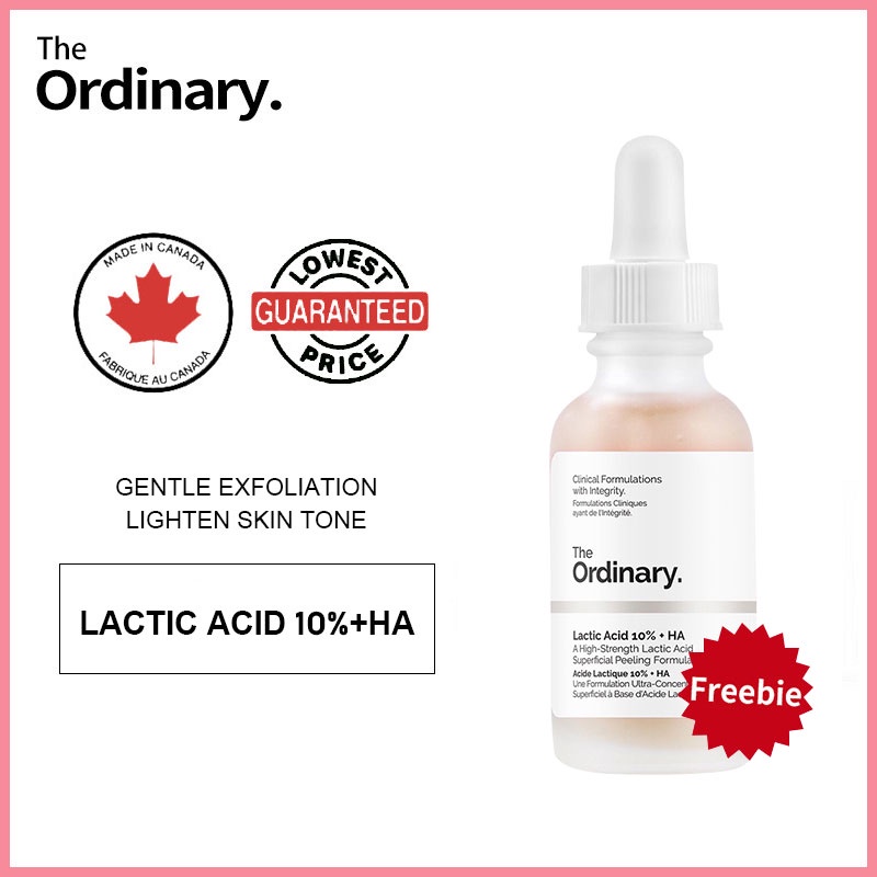 The Ordinary Lactic Acid 10 + HA Pigmentation,Exfoliating Diminishes