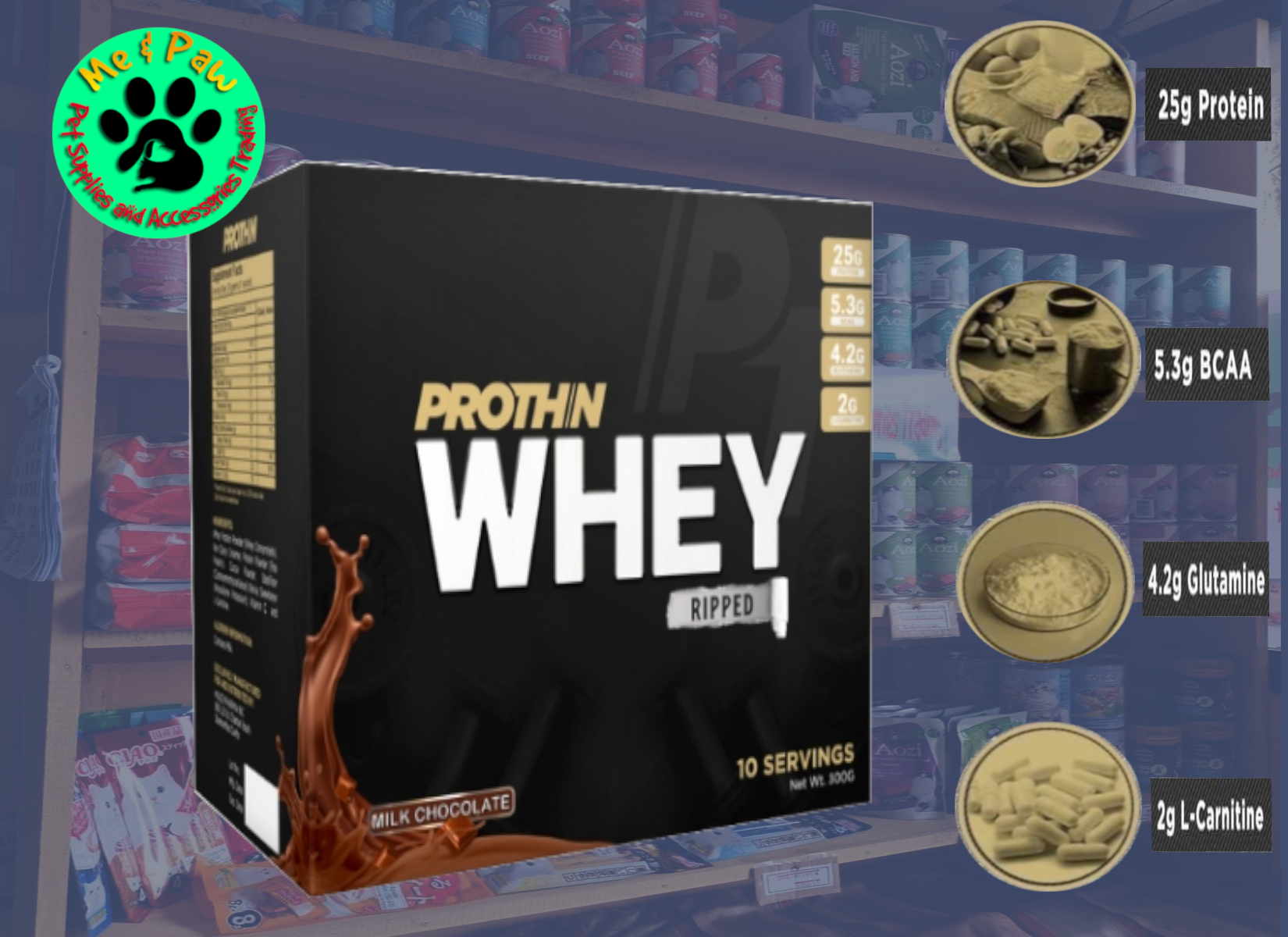 Prothn Whey Prothin 1 sachet 30g / 10 sachet For Muscle Recovery With Fat ...