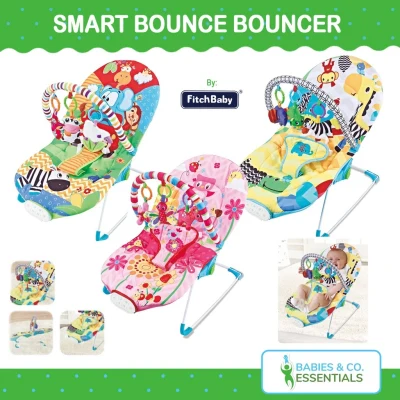 （Cash sa paghahatid）L3GS ✅SALE ! Original FitchBaby Smart Bounce Comfort Bouncer with Music Vibrating Seat