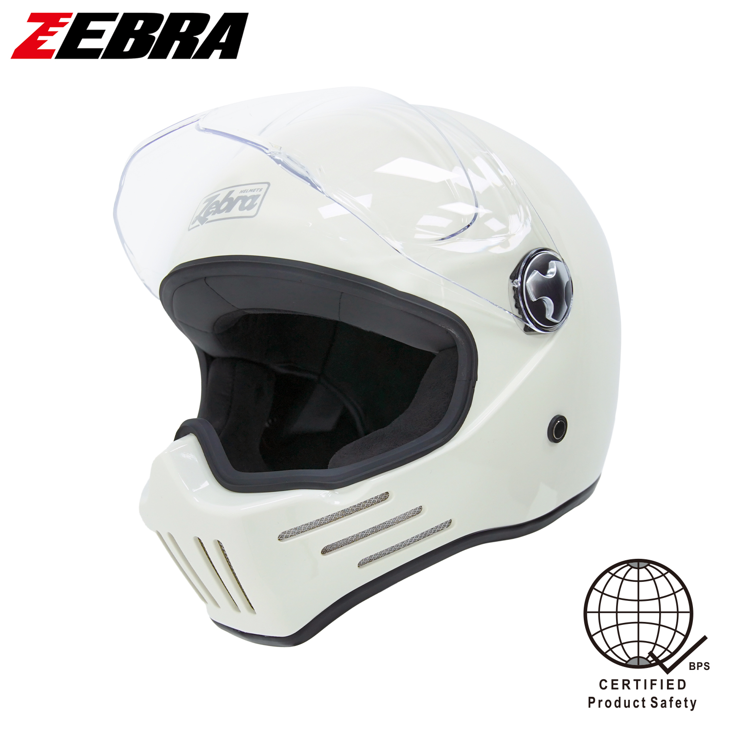 ZEBRA 601 PREDATOR Classic Helmet For Motorcycle Retro Helmet Full