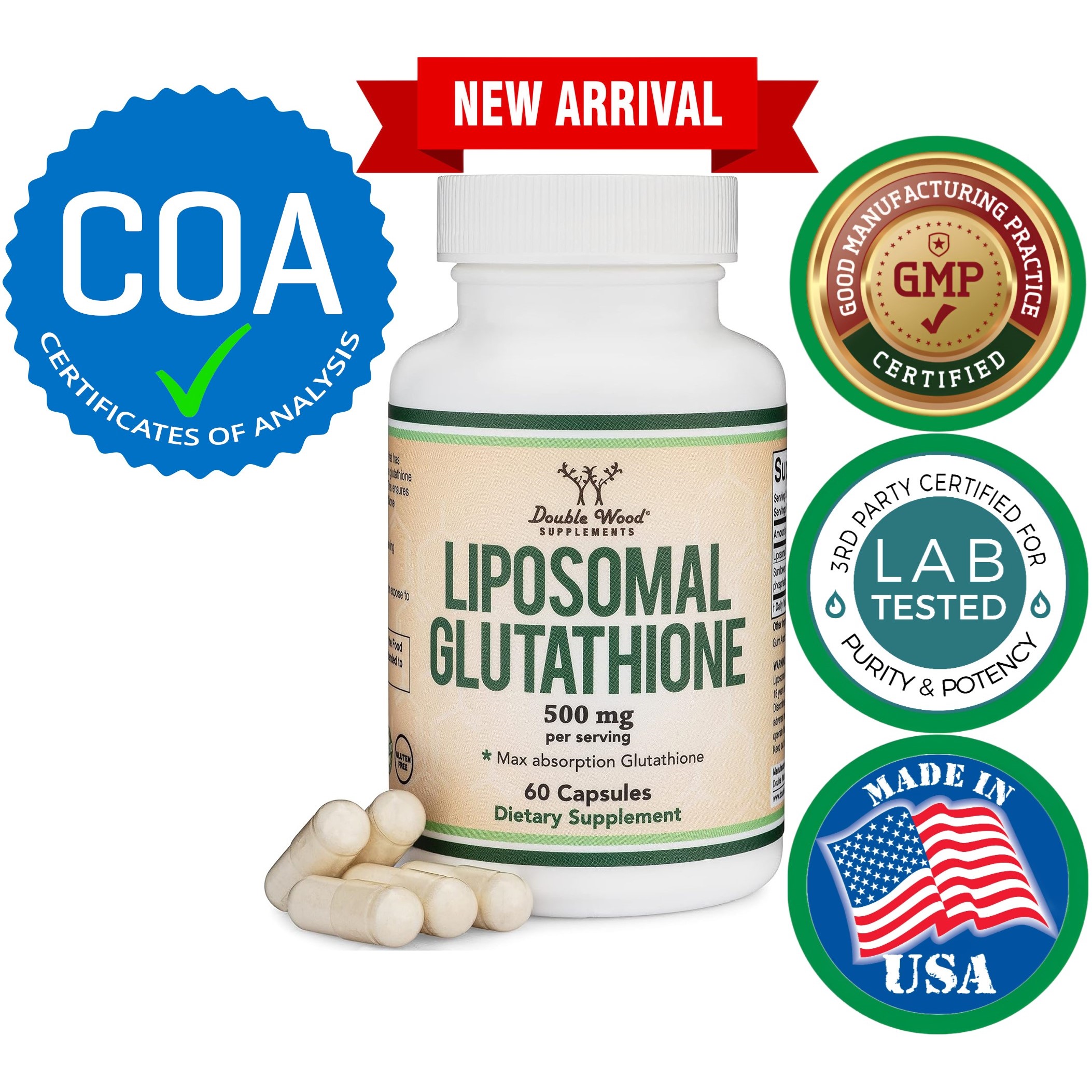double wood liposomal glutathione Best Glutathione Supplement main image 0