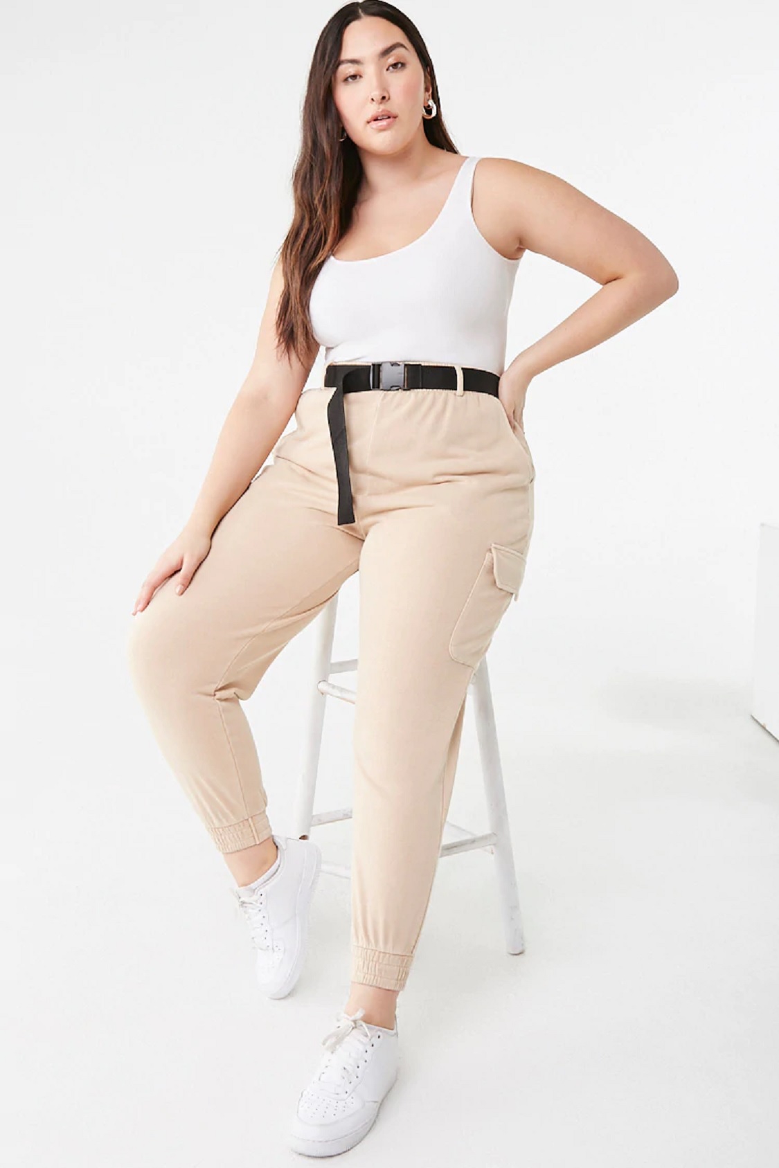 plus size cargo joggers