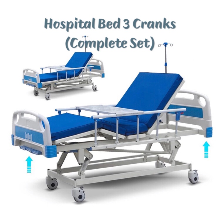 HOSPITAL BED 3 Cranks Complete Set Lazada PH