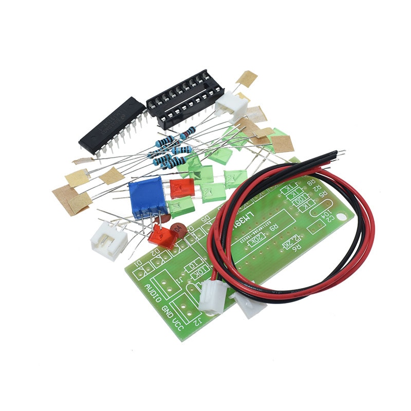 LM3915 DC 9V-12V 10 LED Sound Indicator Kit DIY