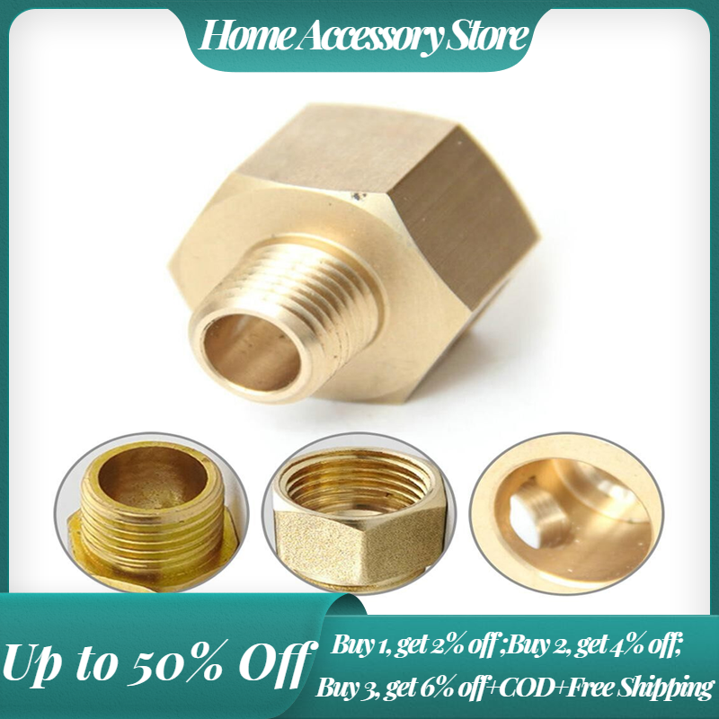 Home Accessory Store Brass Gas Pipe Adapter 1/2 Female To 1/4 Male