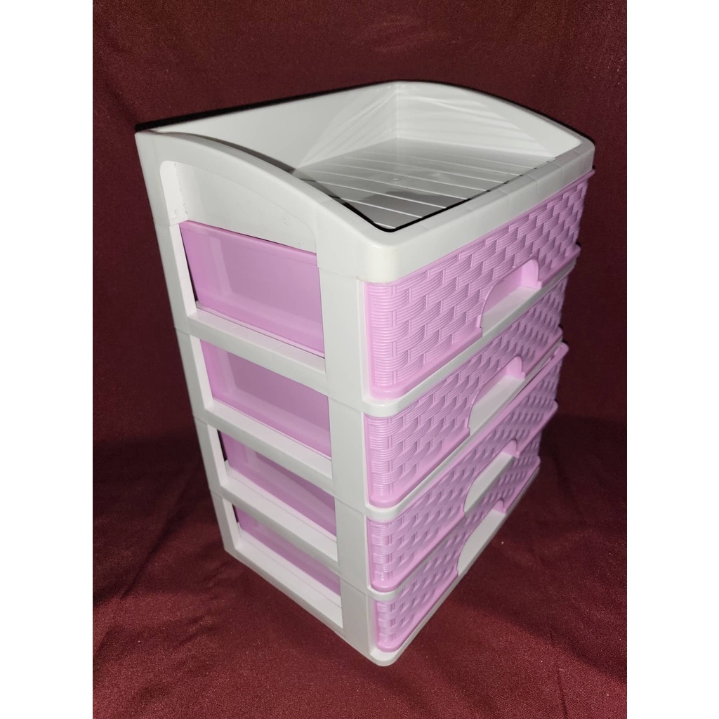 rattan elegant 4 Layer office / drawer school supplies storage