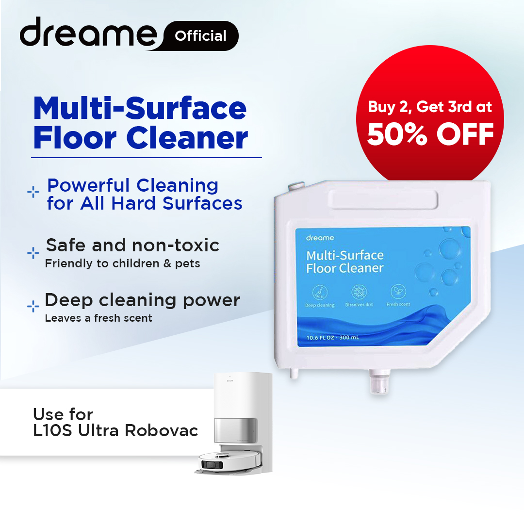 Dreame L10S Ultra Robot Vacuum Cleaning Detergent Solution MultiFloor