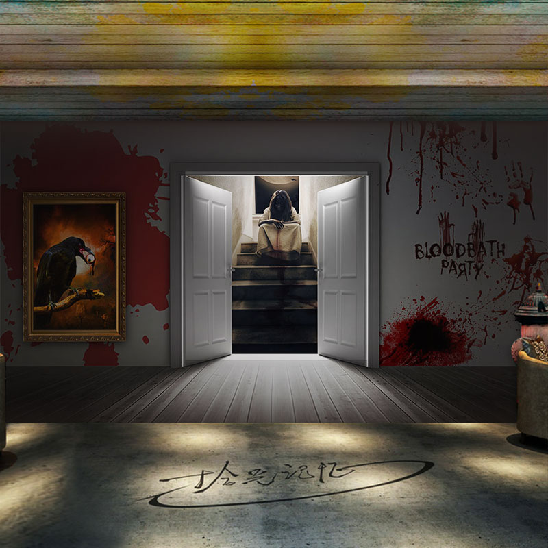 3d-prison-theme-decoration-wallpaper-horror-reality-room-escape-wall