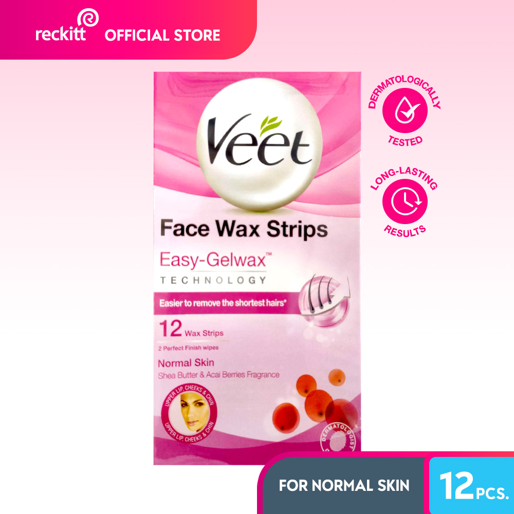 Veet Cold Wax Strips for Face Pack of 12s Lazada PH