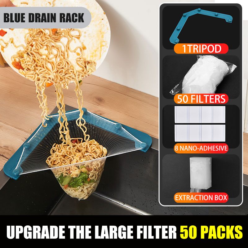 Kitchen Sink Filter Rack Residue Antiblocking Sink Filter Mesh Bag