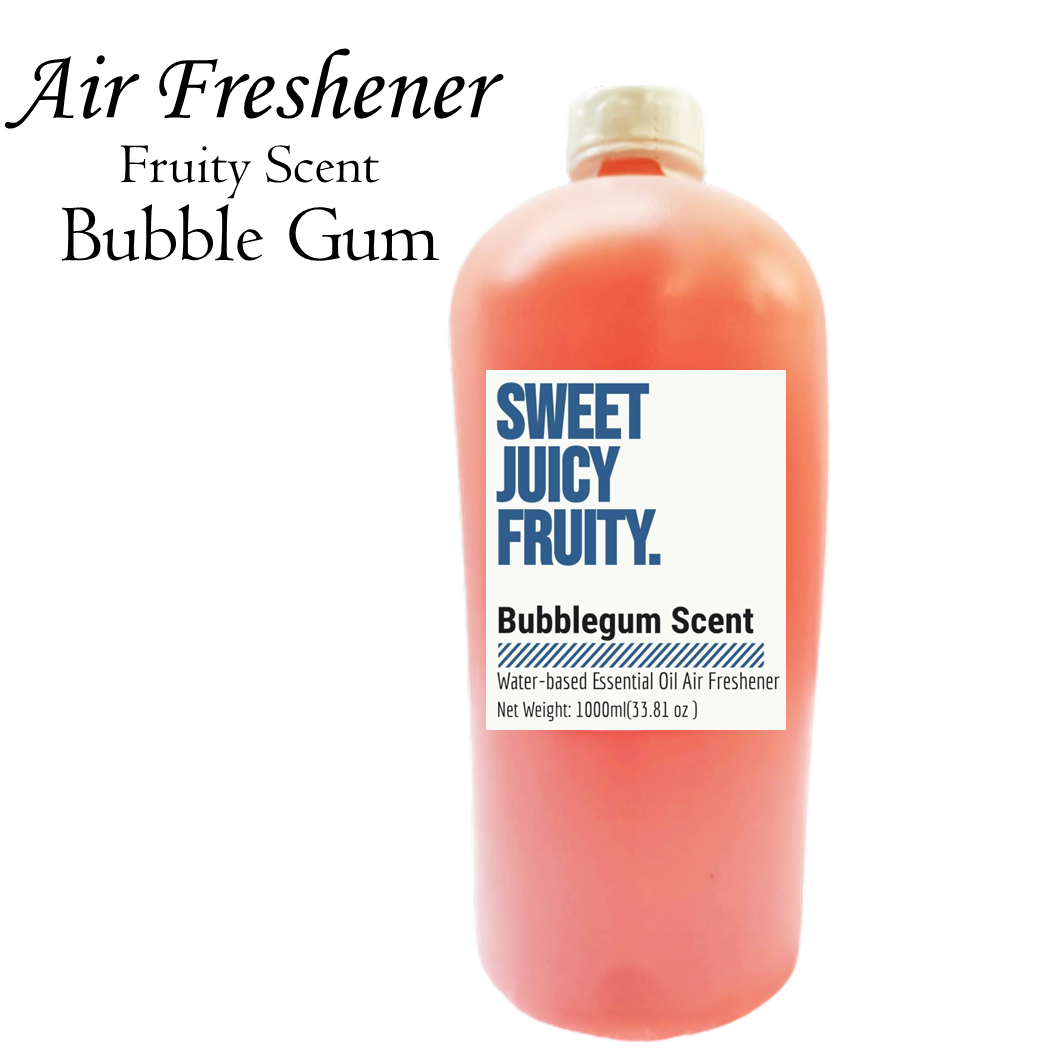 1 Liter water based essential oil air freshener BUBBLE GUM scents for