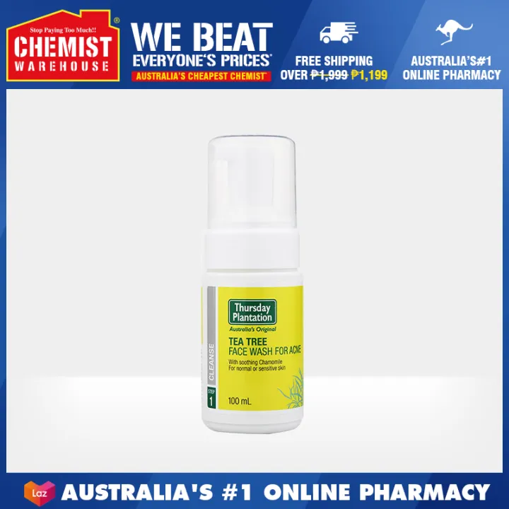 tea tree face wash chemist warehouse
