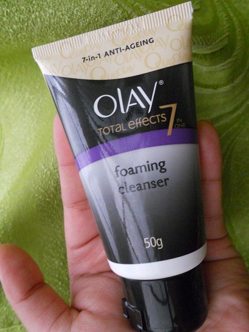 olay total effect facial foam