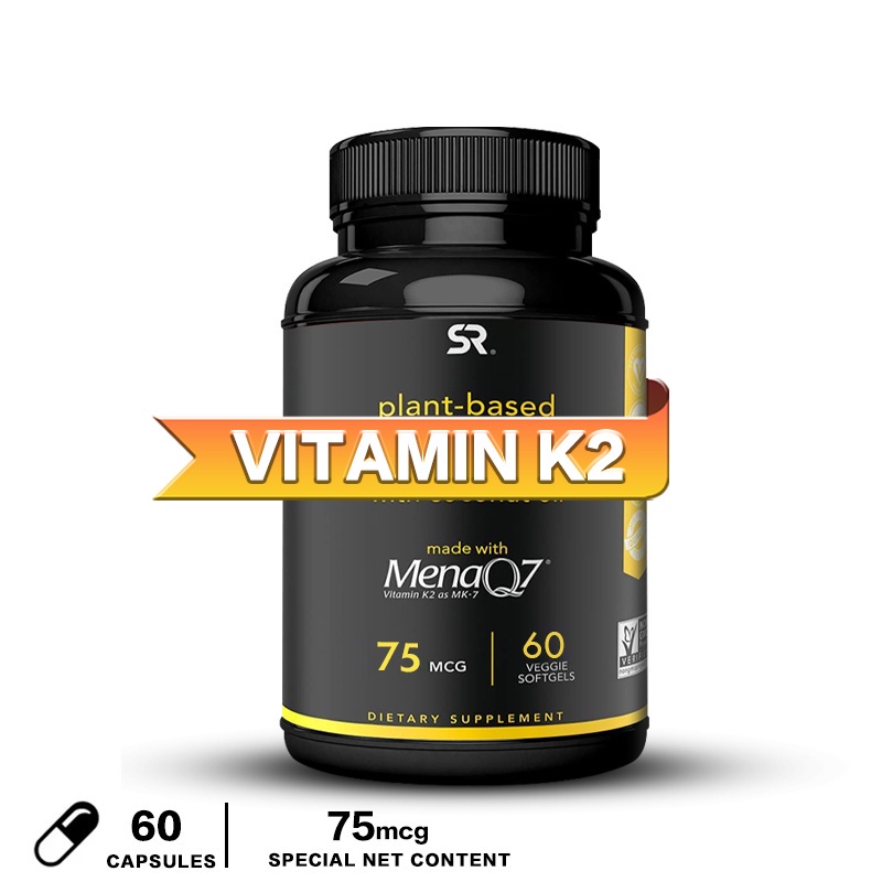 Vitamin K2 (as MK7)Made with MenaQ7 From Fermented Chickpea NonGMO