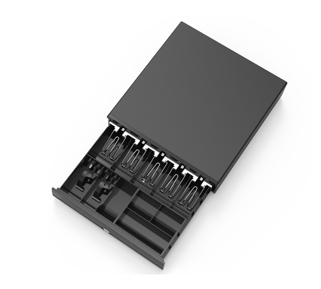 Cash box with drawer Safe money box with Lock Key and Money Tray Large