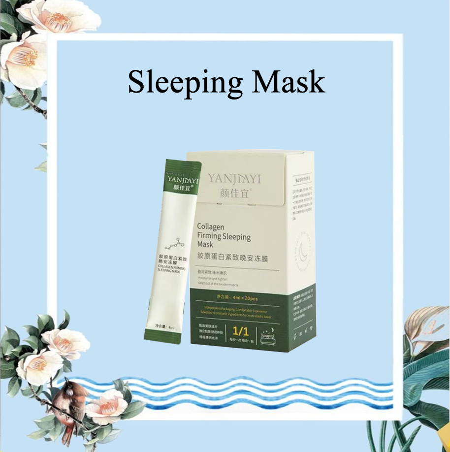 YANJIAYI Collagen Firming Sleeping Mask Lighten Acne Mark Freckle No ...