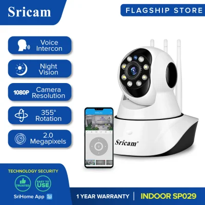 SRICAM SP029 WiFi HD Motion Detection Night Vision Two-Way Audio Indoor CCTV IP Camera 1080P Smartphone View