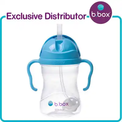 bbox Sippy Straw Cup with Innovative Weighted Straw 240ml / 8oz - = - ( b.box australia baby infant kids toddler 240 ml 8 oz milk water fruit juice drink travel bottle snack lunch dinner bpa free )