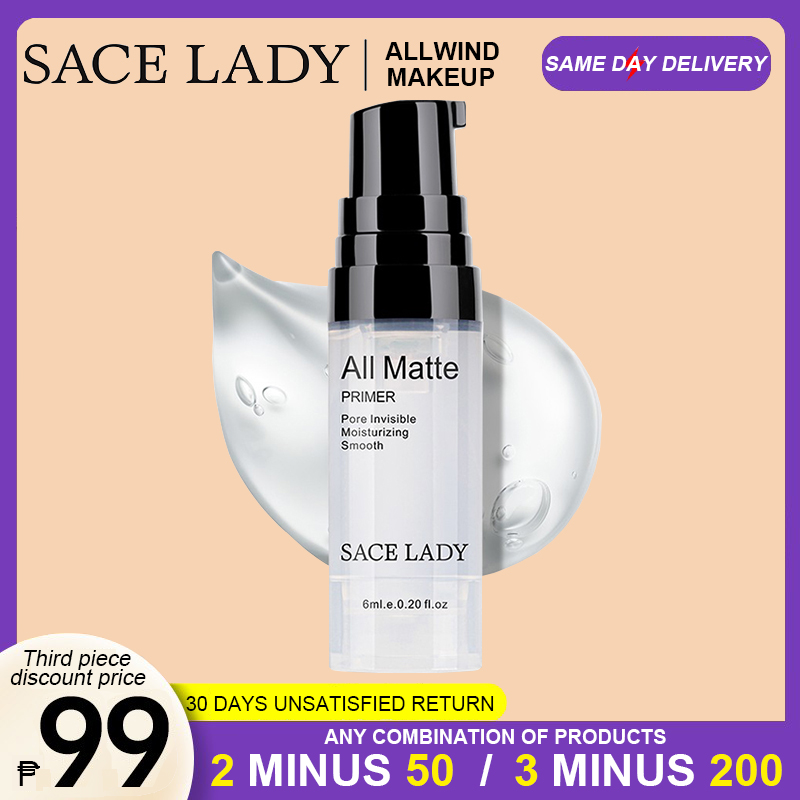 SACE LADY Clear Gel Face Primer Makeup Base Long Lasting Invisible Pore  Smooth Primer Oil-Control Surface Primer 6ml
