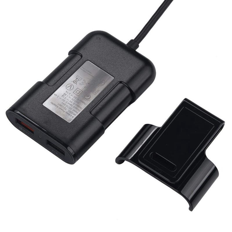 4Port USB Car Charger HUB Adapter Front Back Seat with 6 Feet Extension Cable 4 in 1 Smart Cell