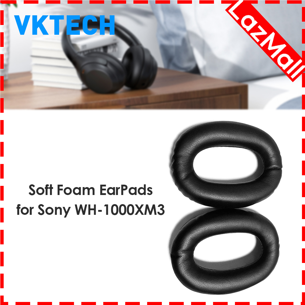 1 Pair Foam Ear Cushions For Sony Wh 1000xm3 Headphones Earpads Headset Cover Cushion 9114