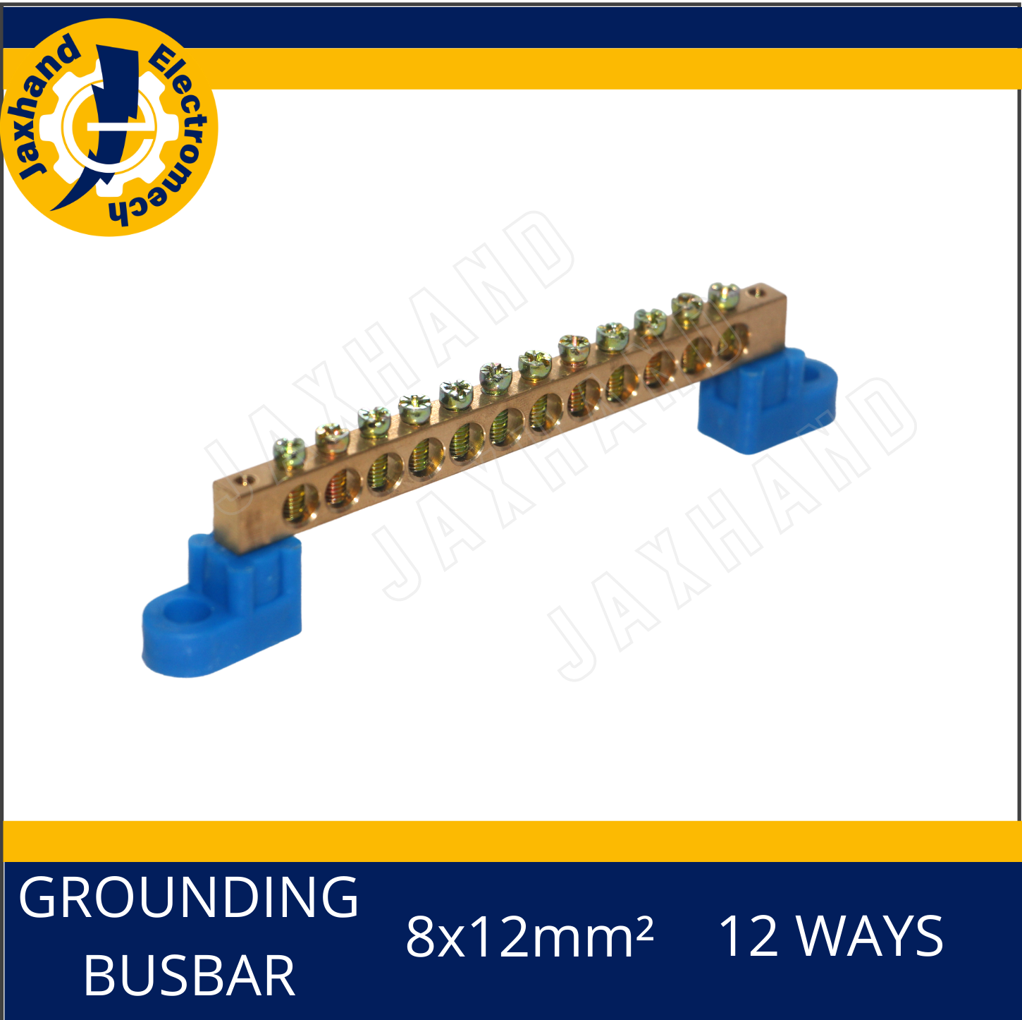 Grounding Busbar 8mm x 12mm², 12 Ways Lazada PH